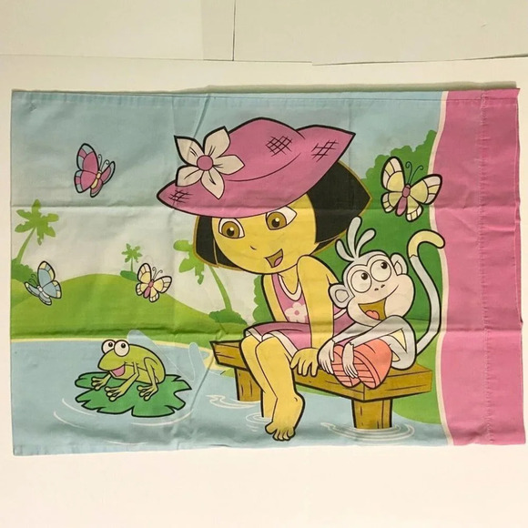 Dora The Explorer Pillow Case Standard Size 20" x 30" 1 Piece Pillowcase - Picture 1 of 12